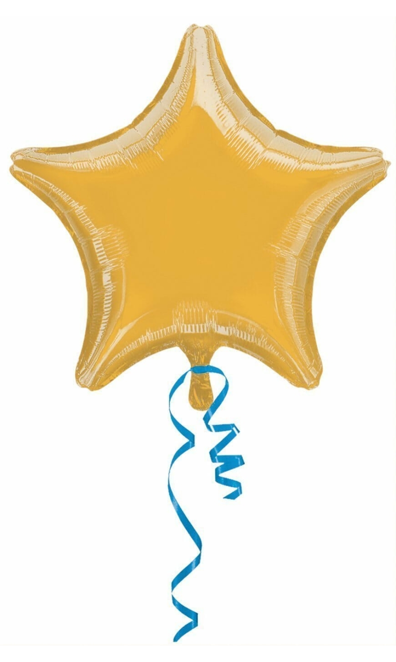 Metallic Gold Star Foil Balloon 18''