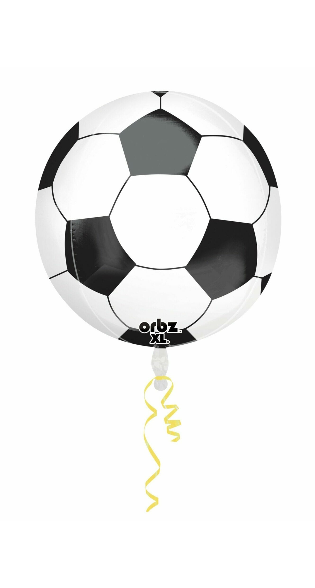Football Orbz Round Foil Balloon 15" x 16" (38cm x 40cm)