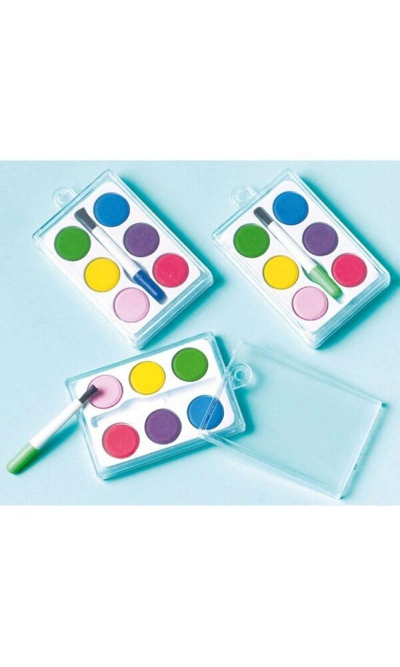 Party Favours Paint Sets (4.7 x 3.7 x 1.2cm) - 12pk
