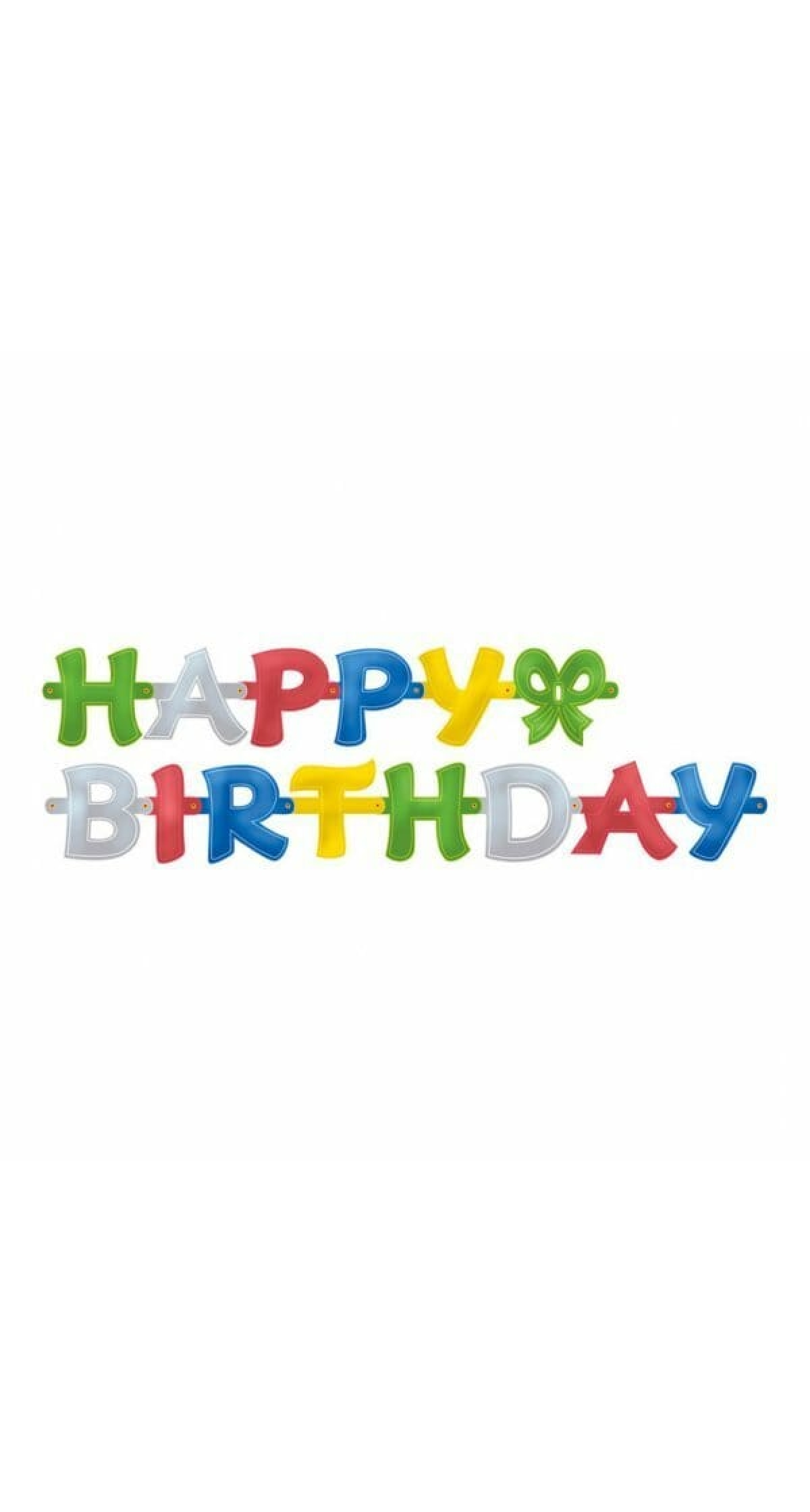 Happy Birthday Rainbow Paper Banner 140cm