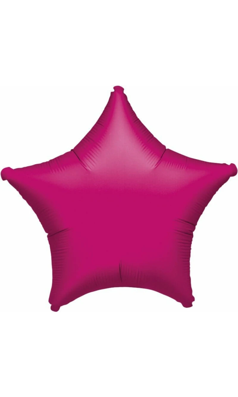 Metallic Fuchsia Star Foil Balloon 18''