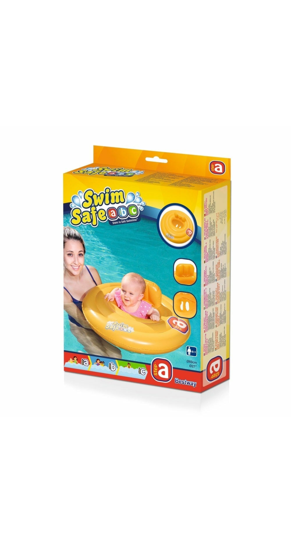 Bestway Swim Safe Inflatable Baby Seat Step A for Age 0-12 Months (Online Only)