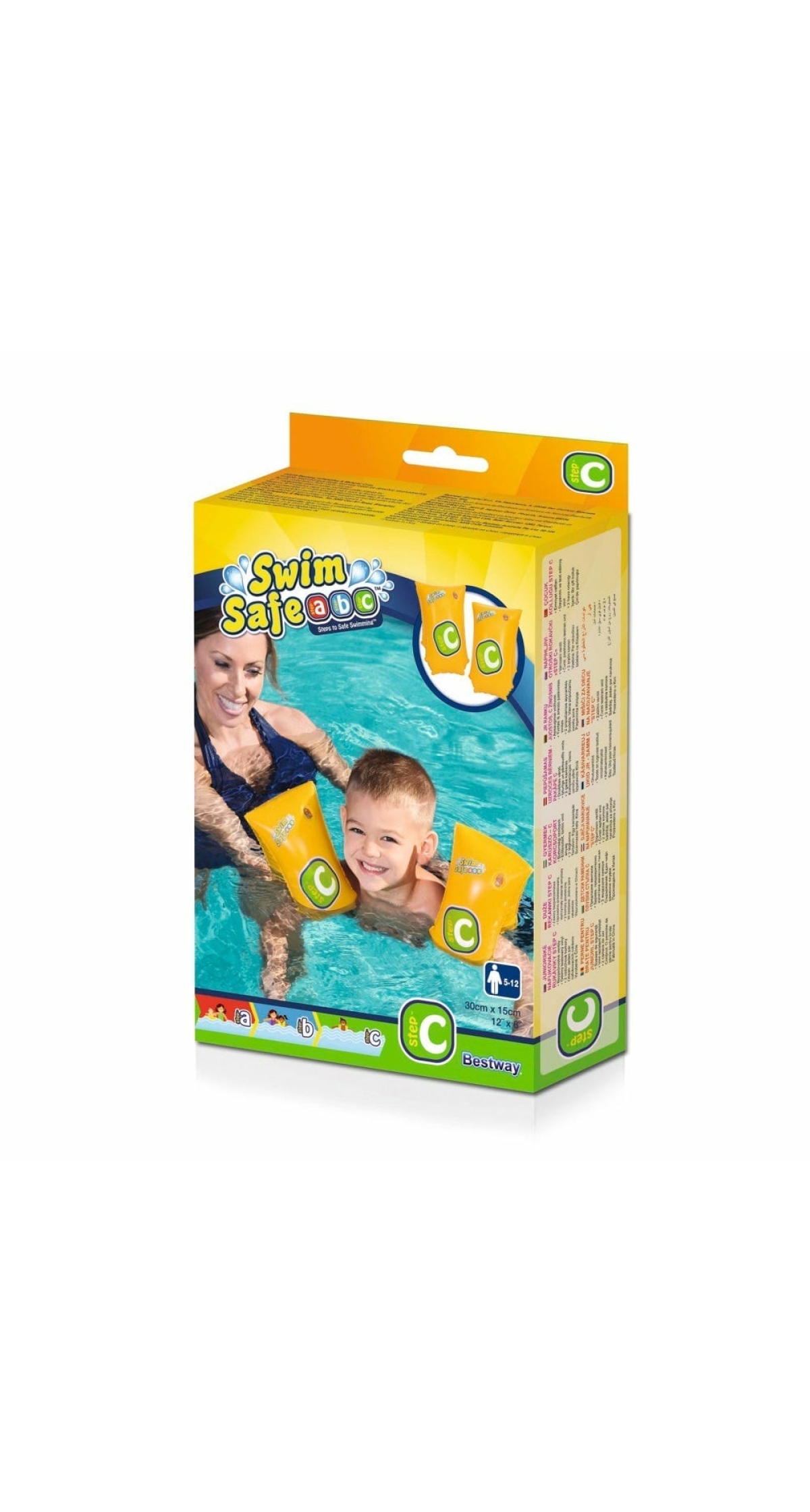 Bestway Swim Safe Arm Bands Step C for Age 5-12 Years 30x15cm (Online Only)