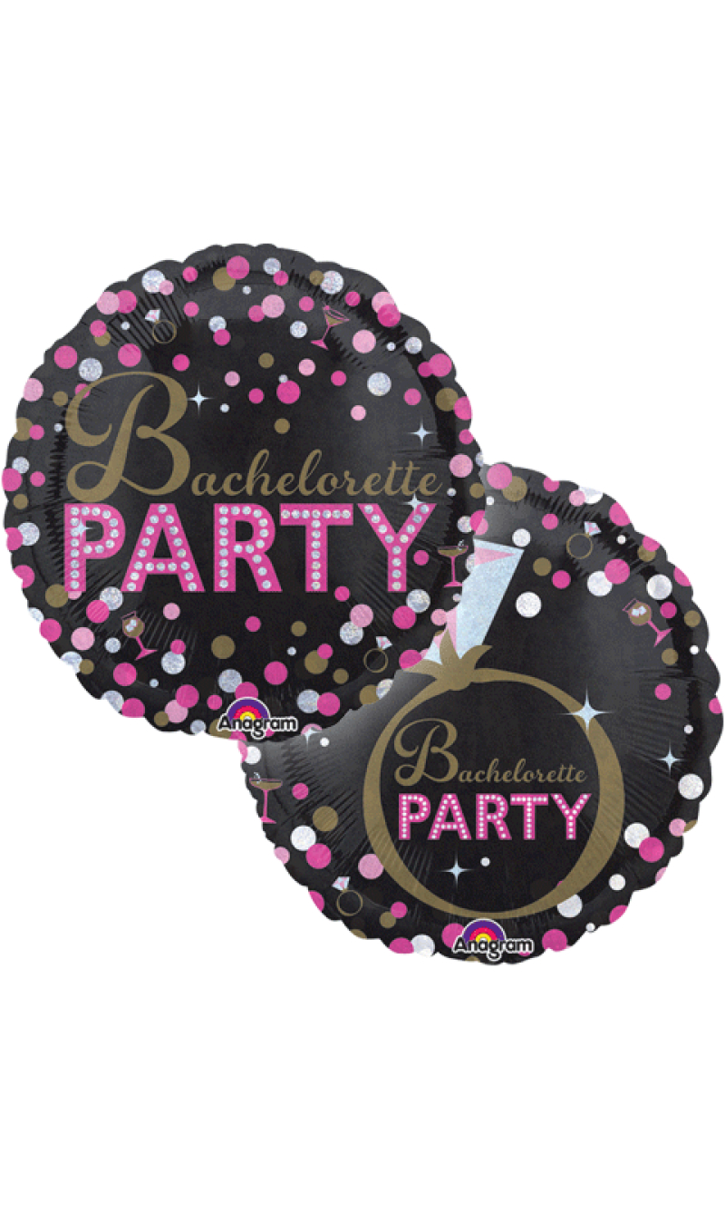 Bachelorette Party Holographic Foil Balloon 18"