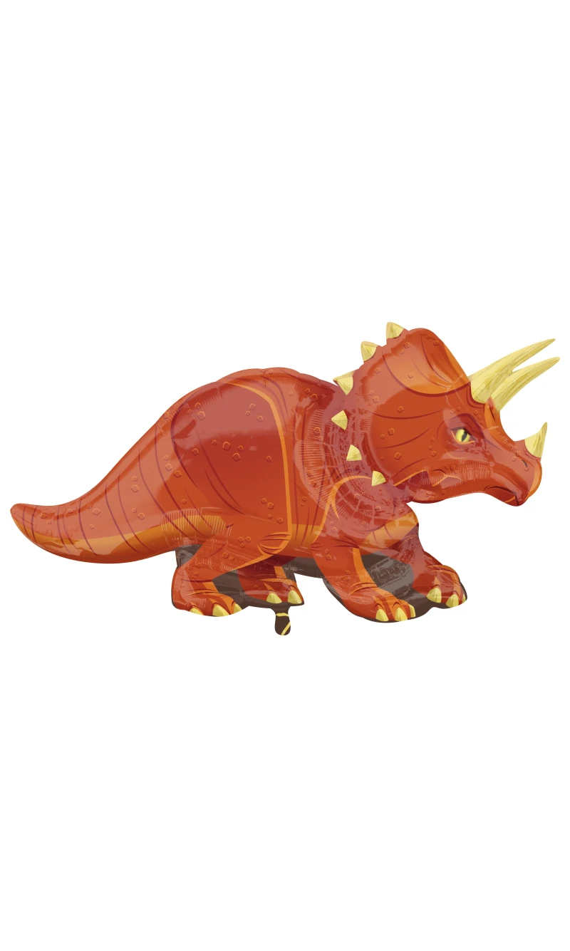 Triceratops Super Shape Foil Balloon 42" x 24" (106cm x 60cm)