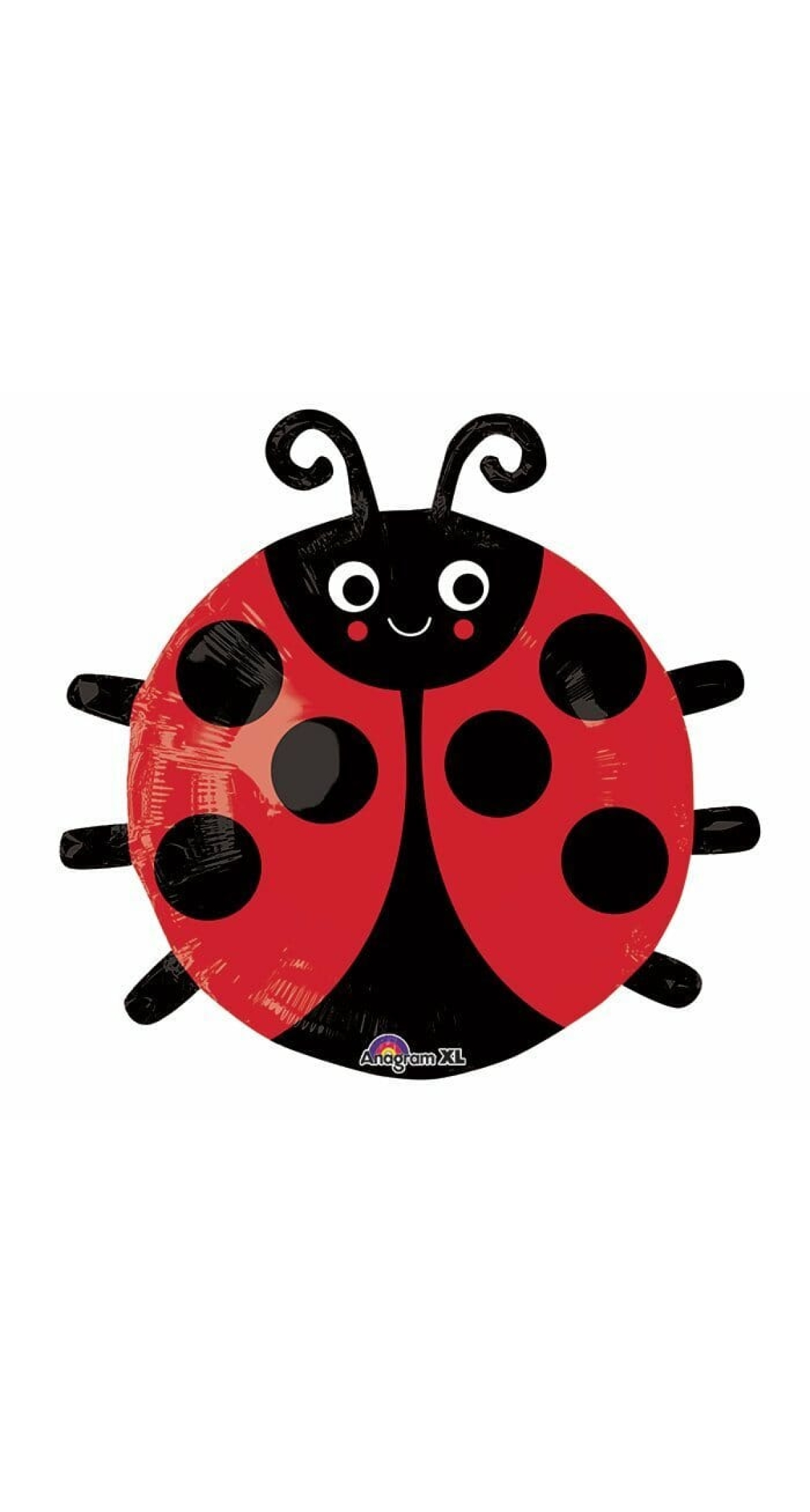 Lady Bug Shape Foil Balloon 18 x 19 Inch - (48cm)
