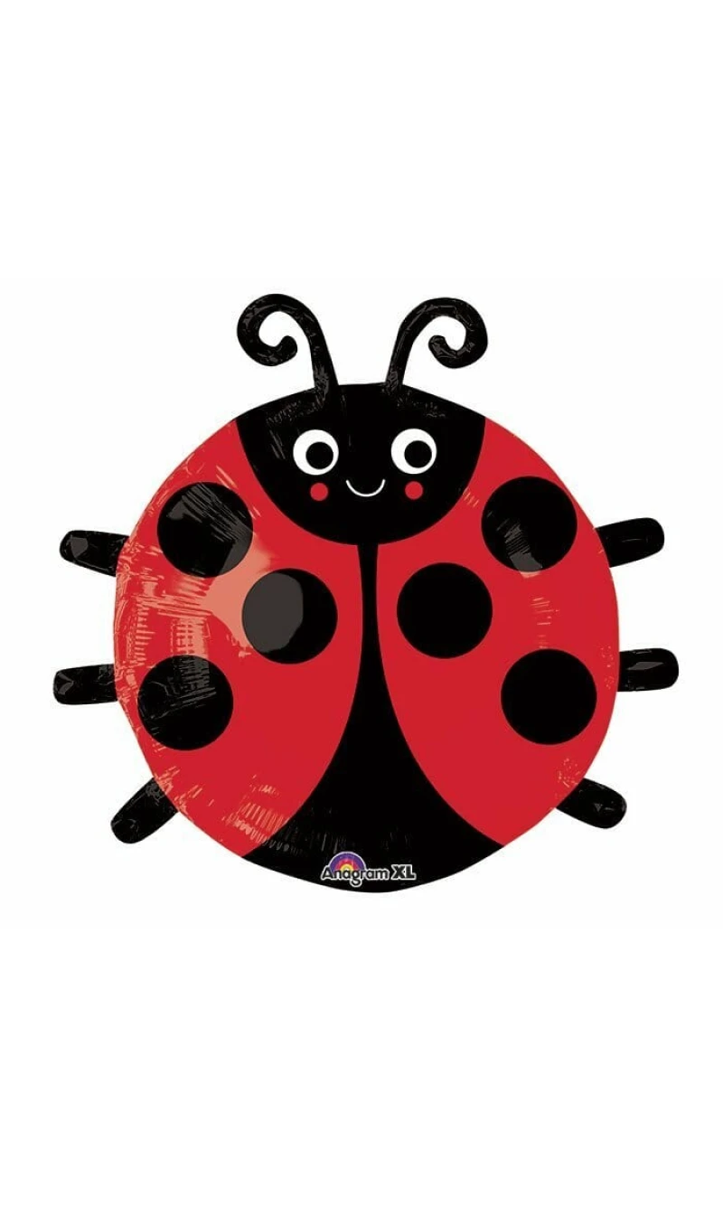 Lady Bug Shape Foil Balloon 18 x 19 Inch - (48cm)