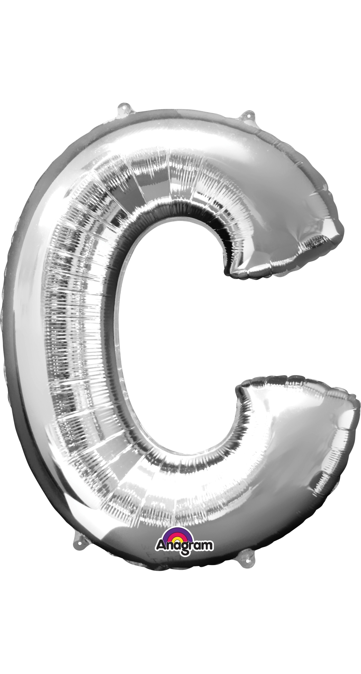Silver Letter " C " Foil Balloon 16''