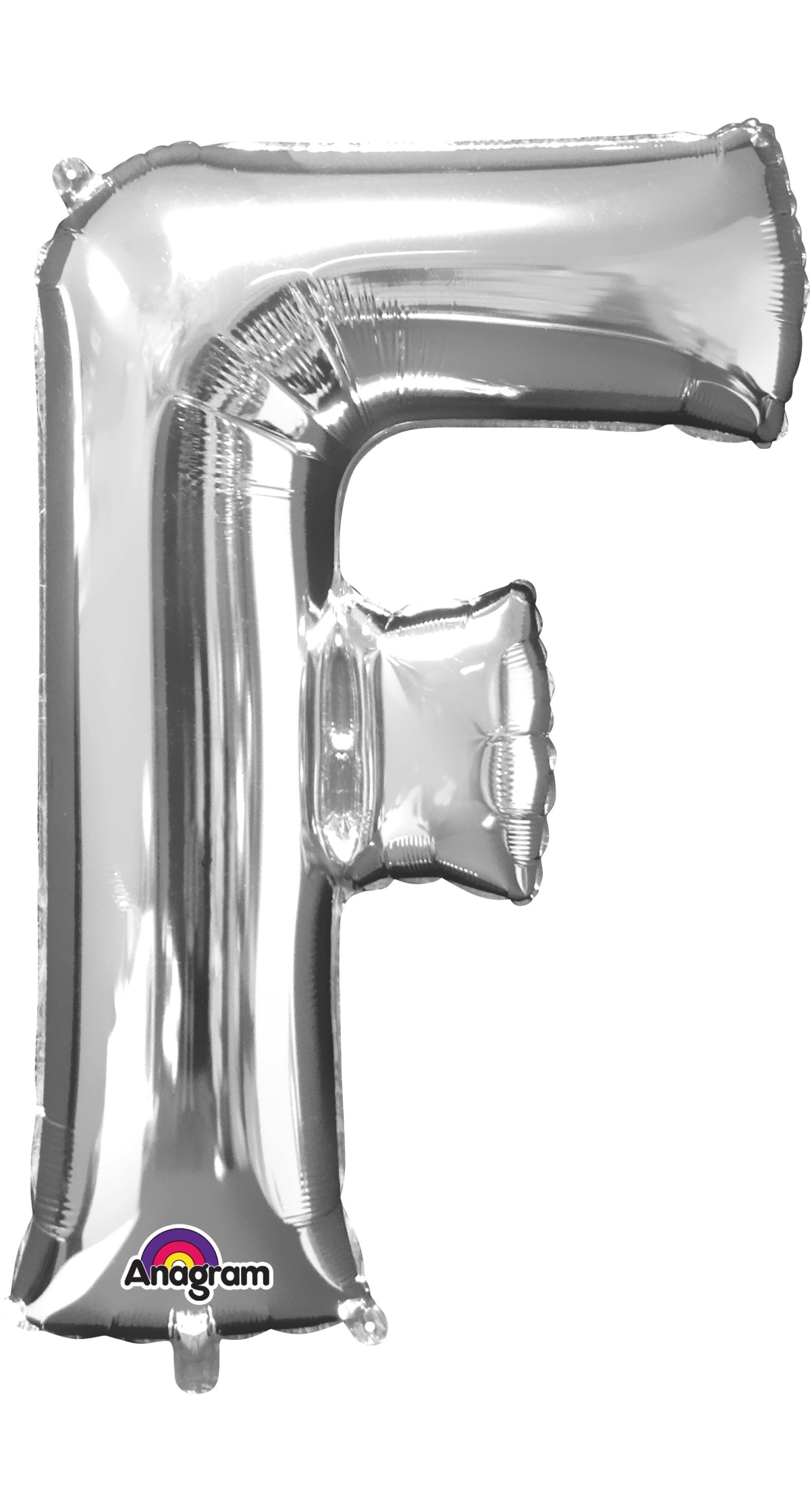 Silver Letter " F " Foil Balloon 34''