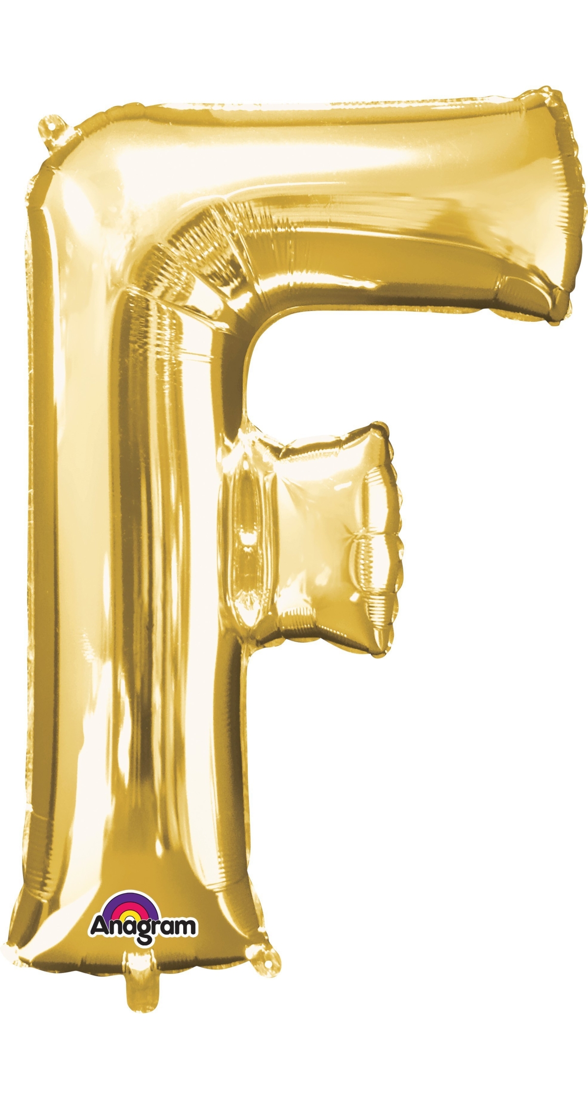 Gold Letter " F " Foil Balloon 16''