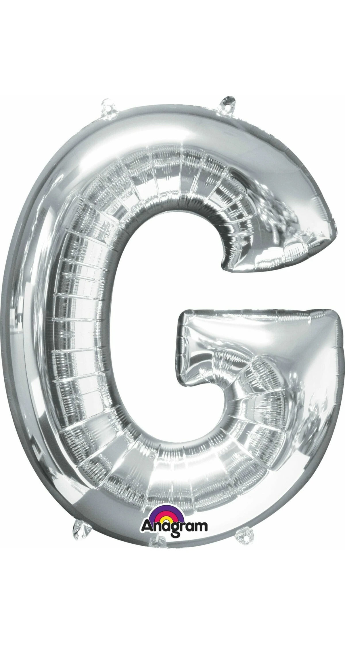Silver Letter " G " Foil Balloon 16''
