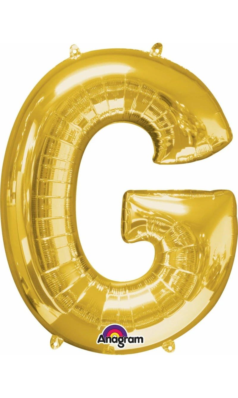 Gold Letter " G " Foil Balloon 16''