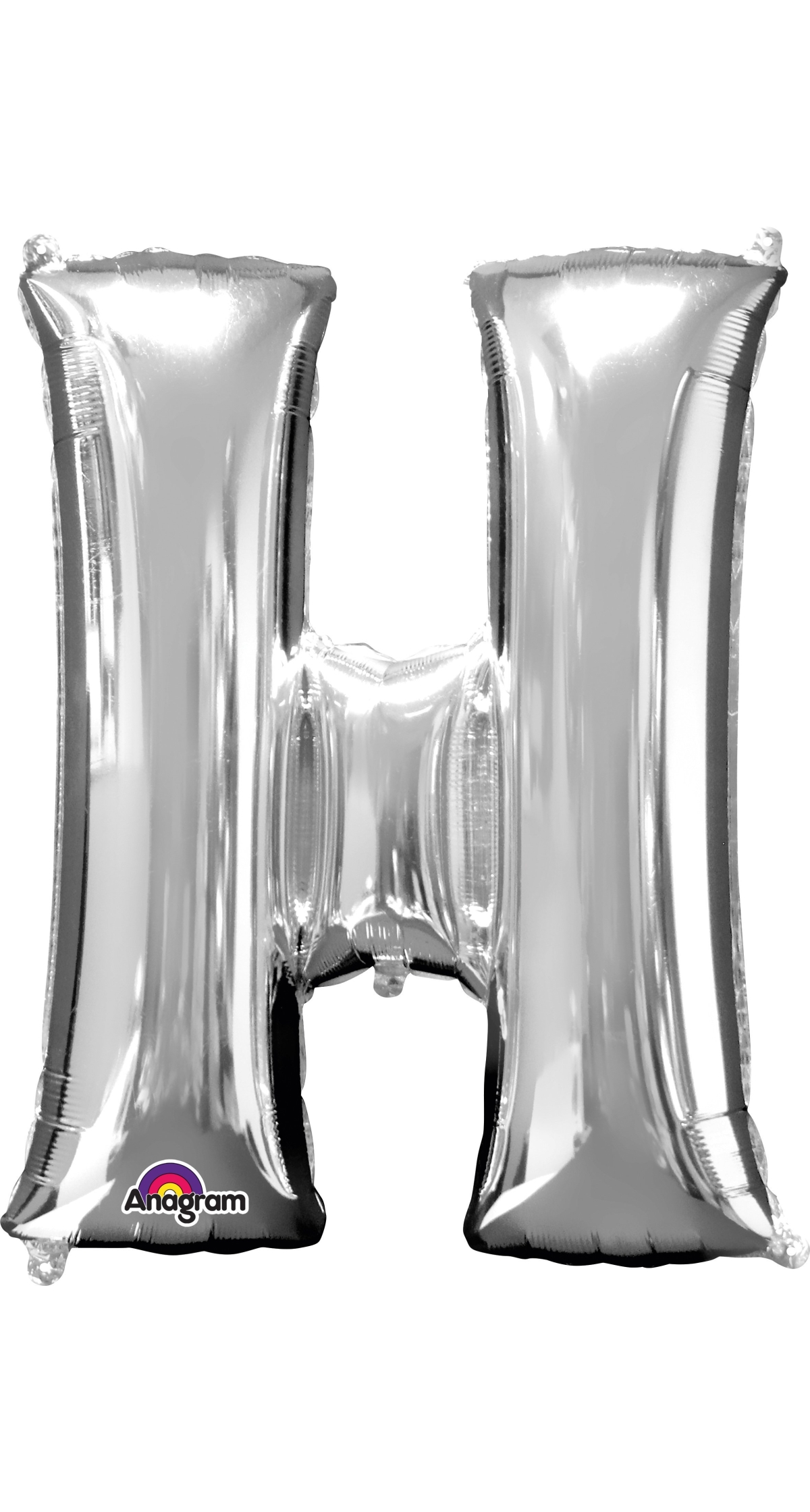 Silver Letter " H " Foil Balloon 34''