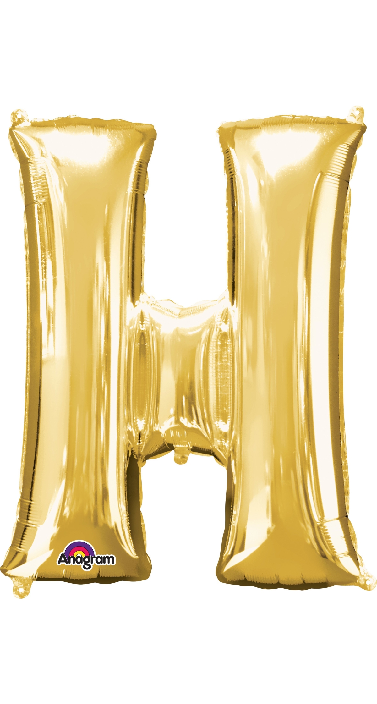 Gold Letter " H " Foil Balloon 34''