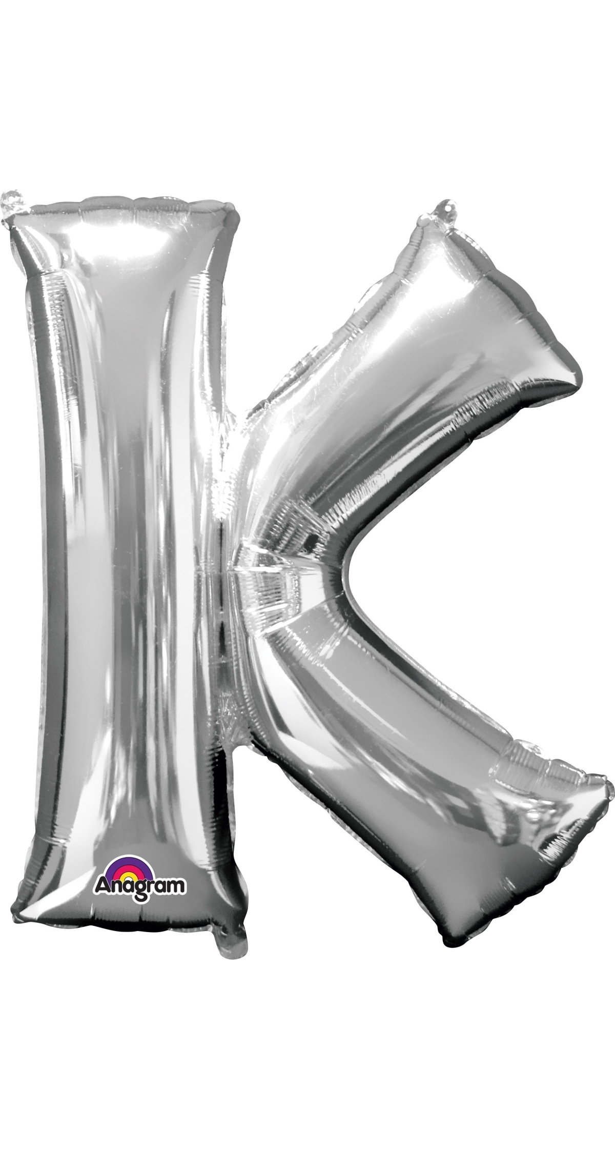Silver Letter " K " Foil Balloon 34''