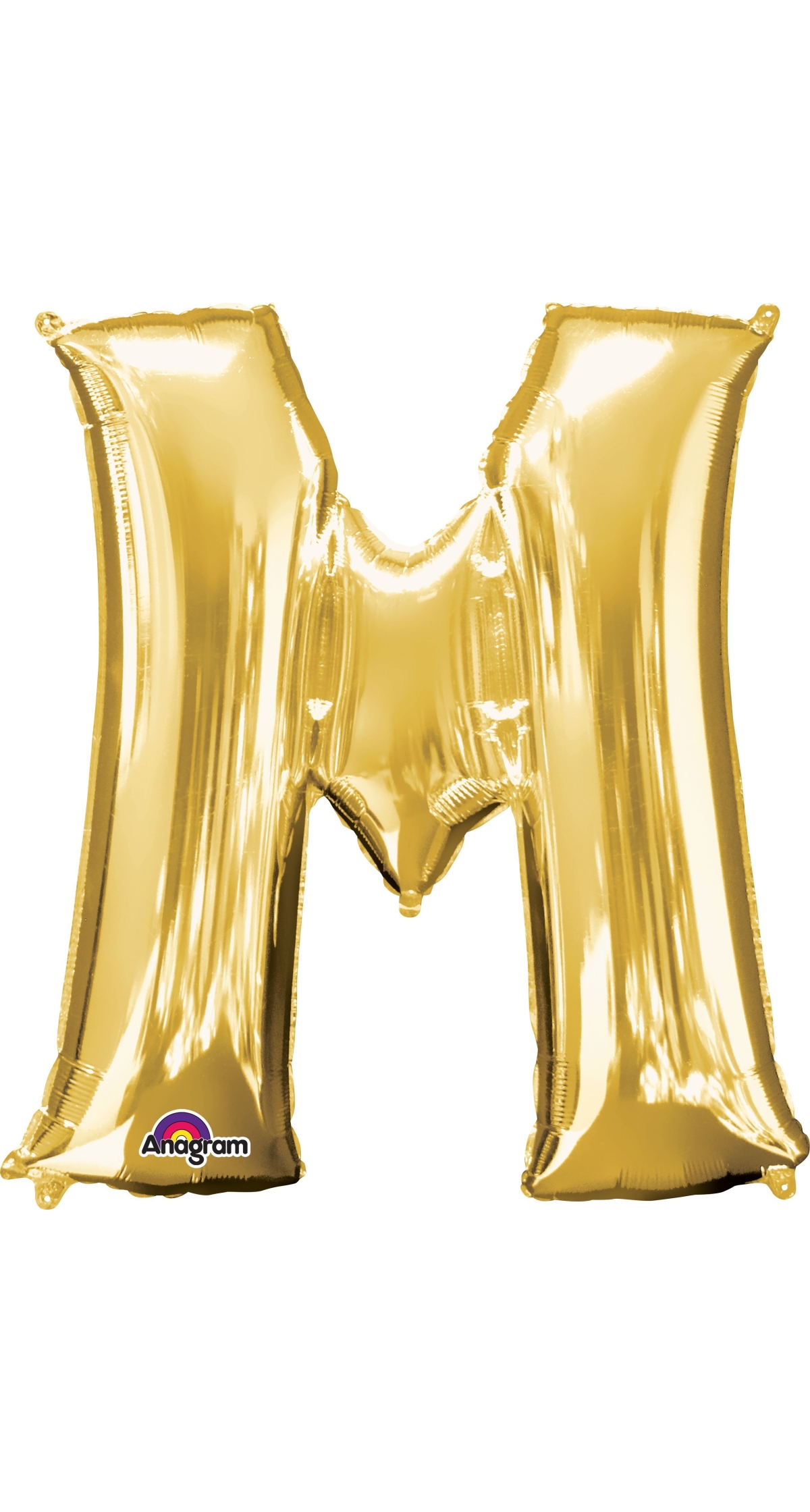 Gold Letter " M " Foil Balloon 34''