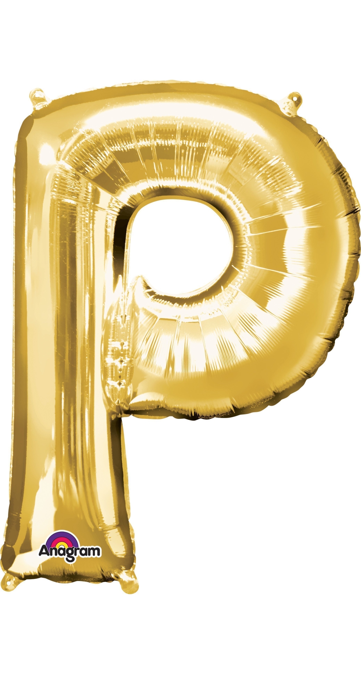 Gold Letter " P " Foil Balloon 34''