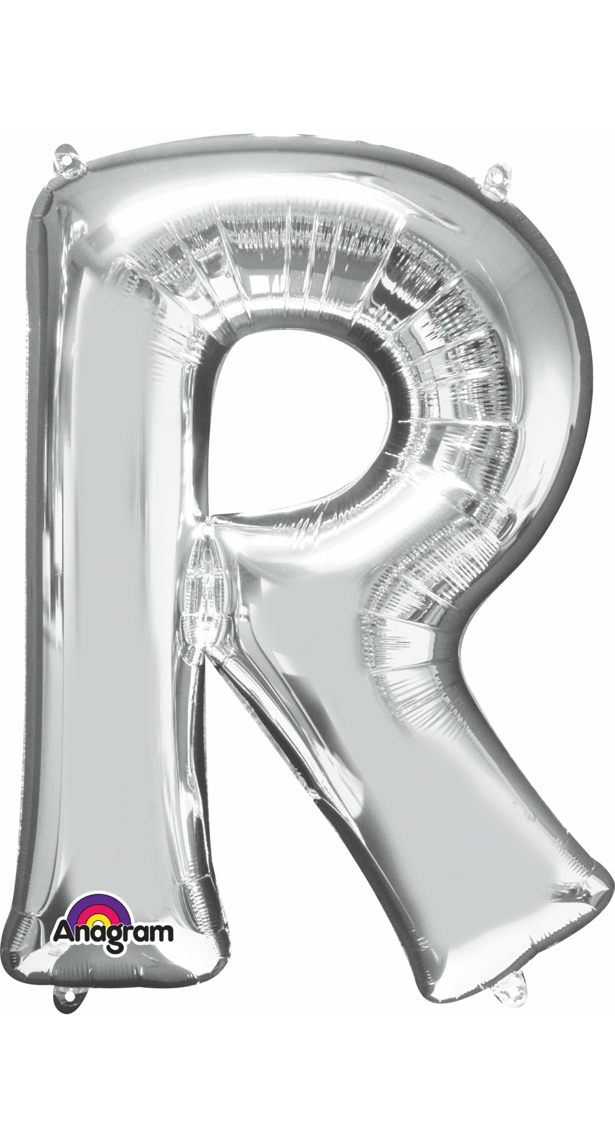 Silver Letter " R " Foil Balloon 34''