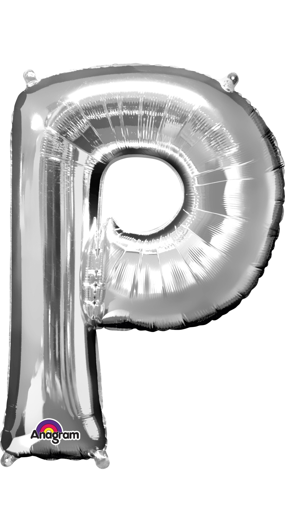 Silver Letter " P " Foil Balloon 16''