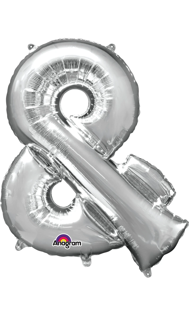 Silver Letter " & " Foil Balloon 16''