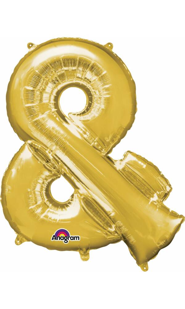 Gold Letter " & " Foil Balloon 16''