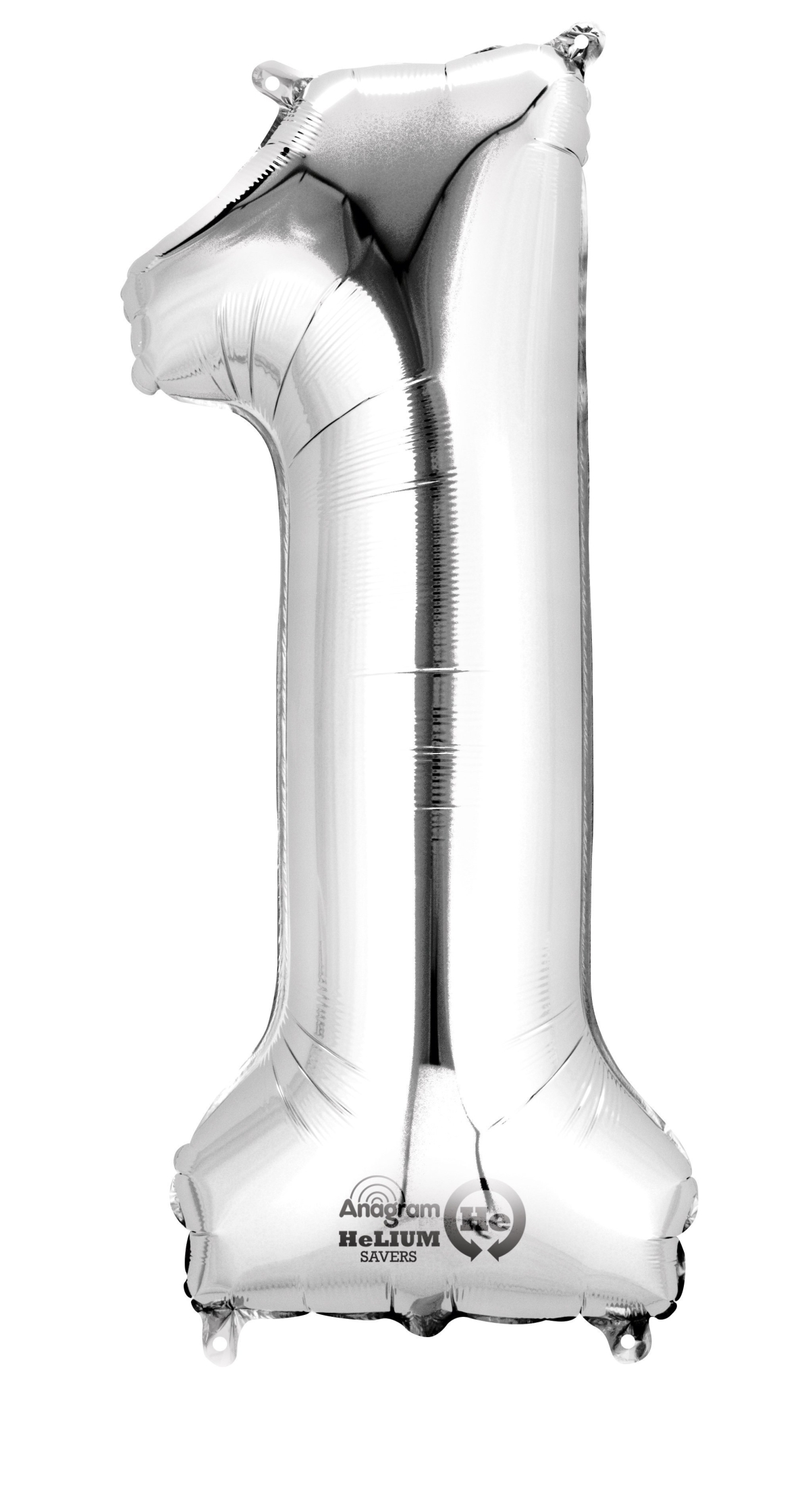 Silver Number " 1 " Foil Balloon 16''