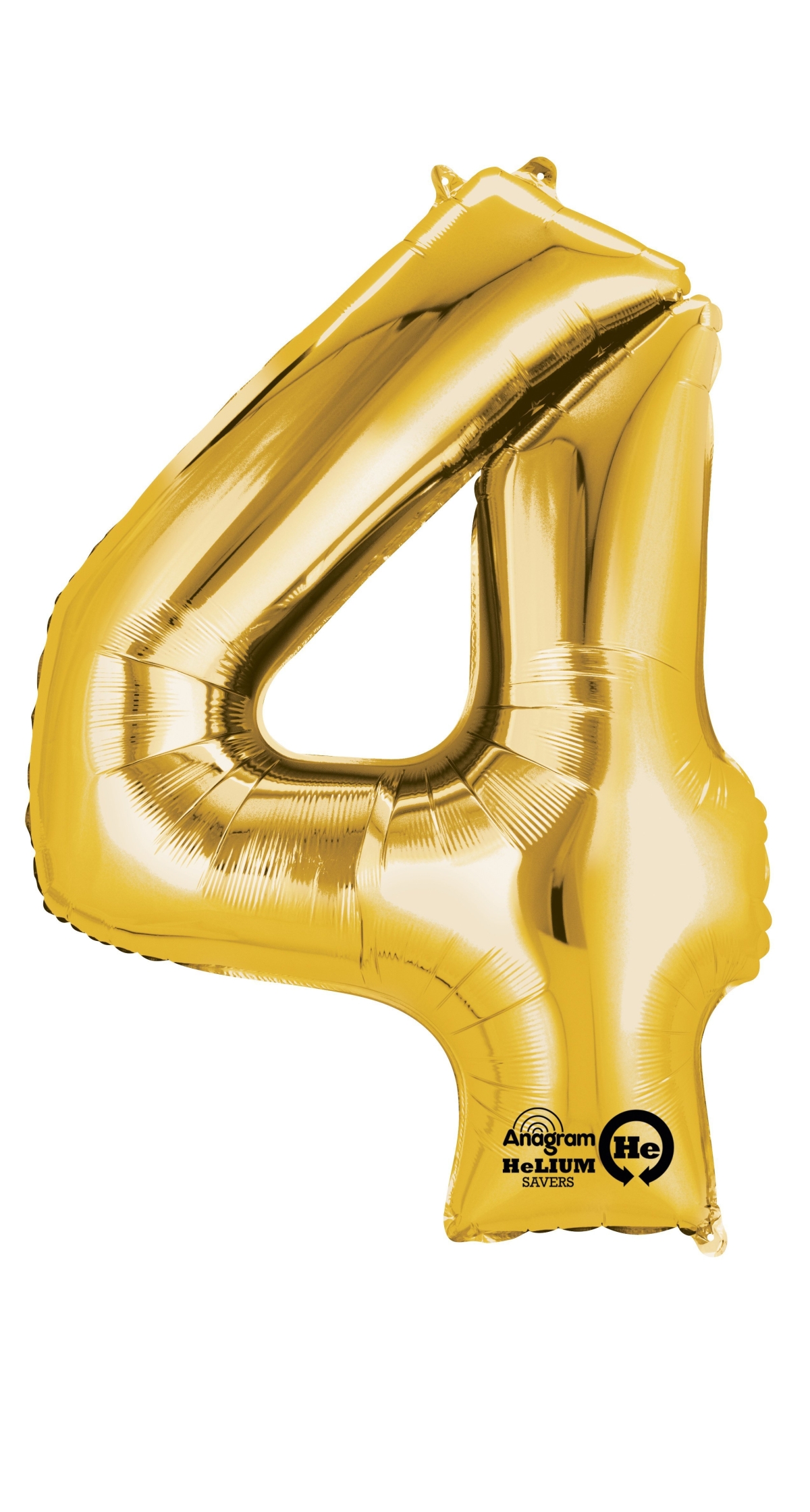 Gold Number " 4 " Foil Balloon 16''