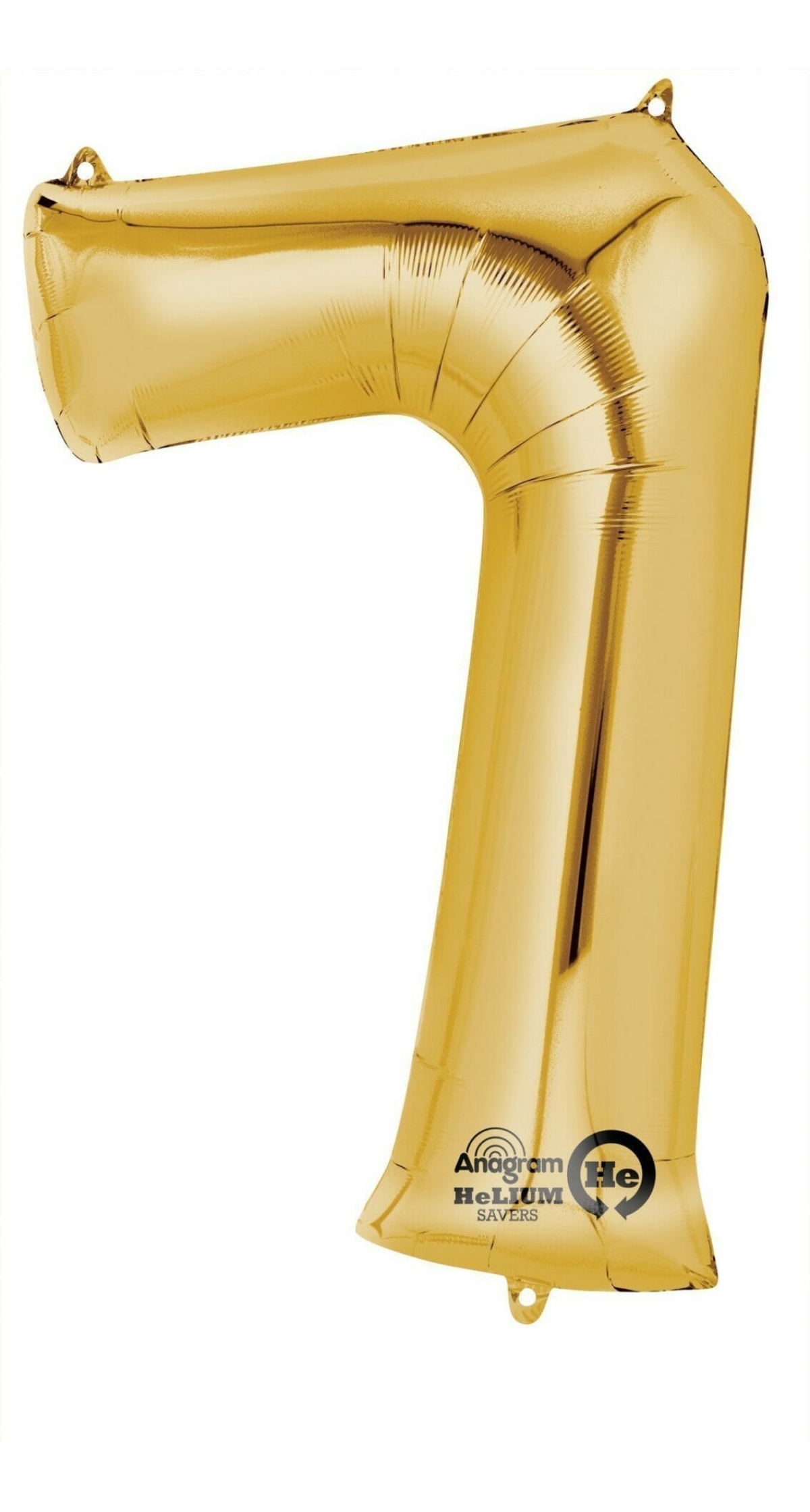 Gold Number " 7 " Foil Balloon 16''