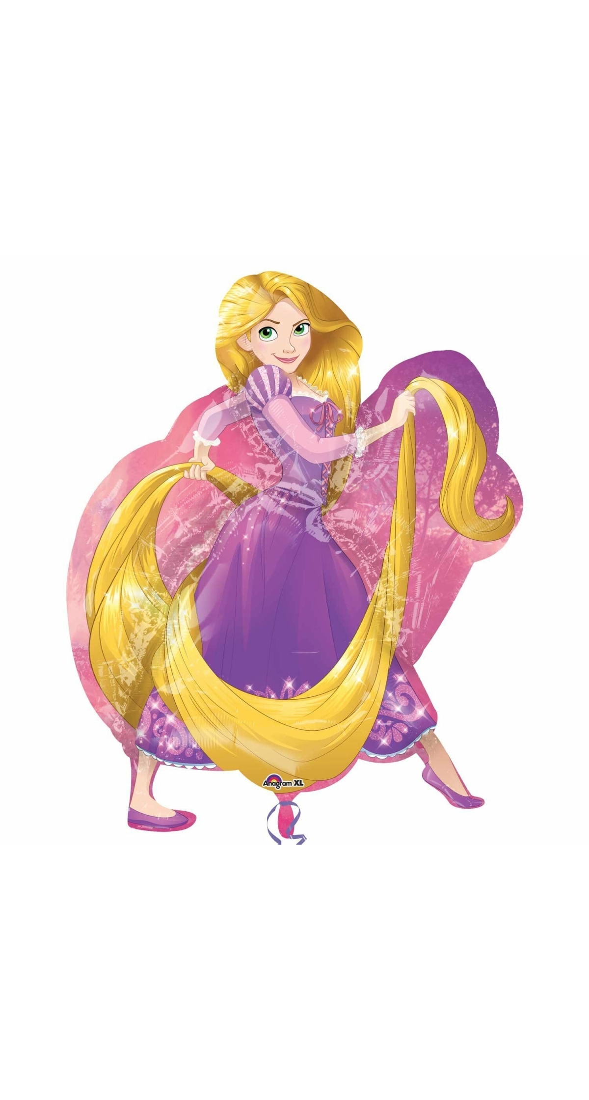 Princess Rapunzel Foil Balloon 26" x 31"