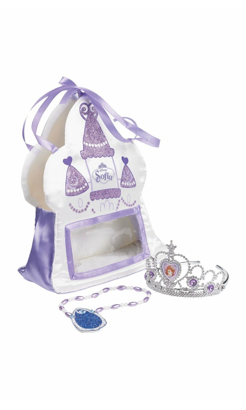 Sofia Satin Bag With Tiara & Amulet