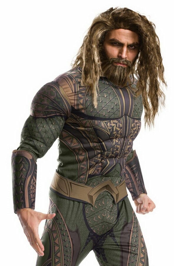 Aquaman Wig & Beard Set - Adult One Size