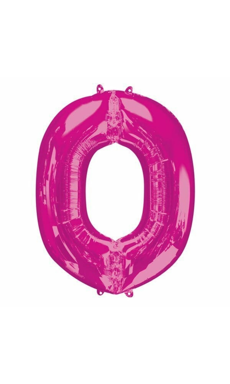 Pink Letter " O " Foil Balloon 34''