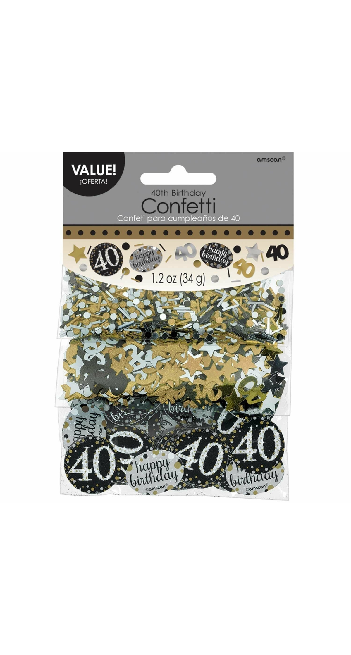 40th Gold Sparkling Celebration Confetti – 34g