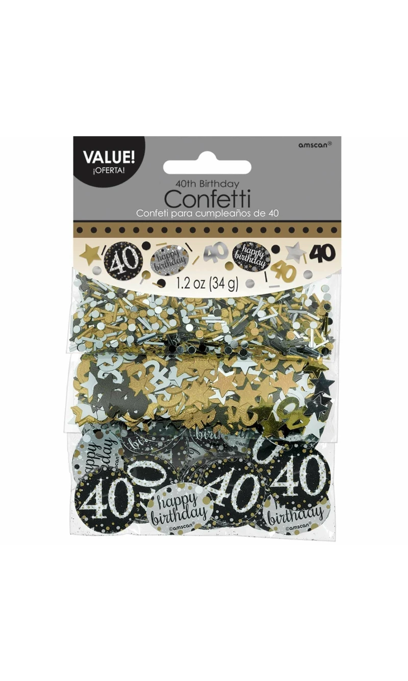 40th Gold Sparkling Celebration Confetti – 34g
