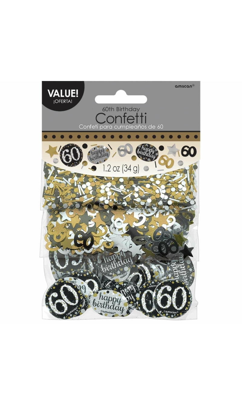60th Gold Sparkling Celebration Confetti – 34g