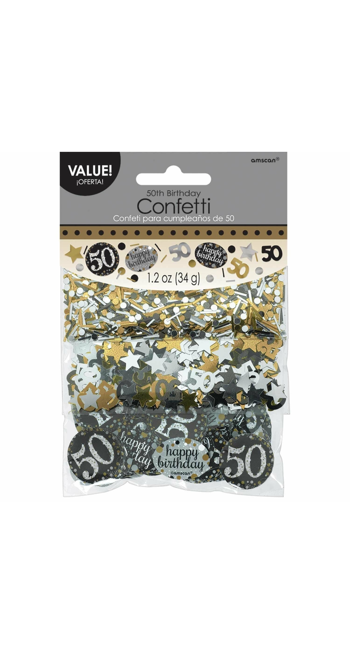 50th Gold Sparkling Celebration Confetti – 34g