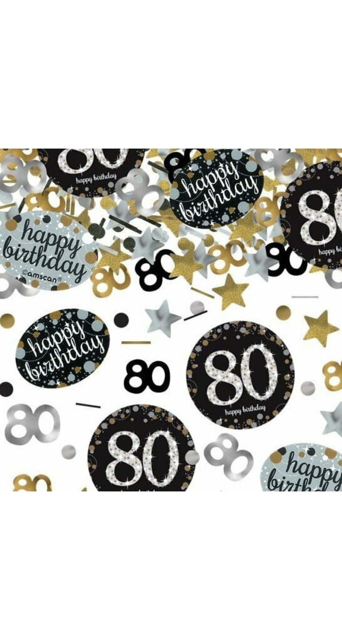 80th Gold Sparkling Celebration Confetti – 34g