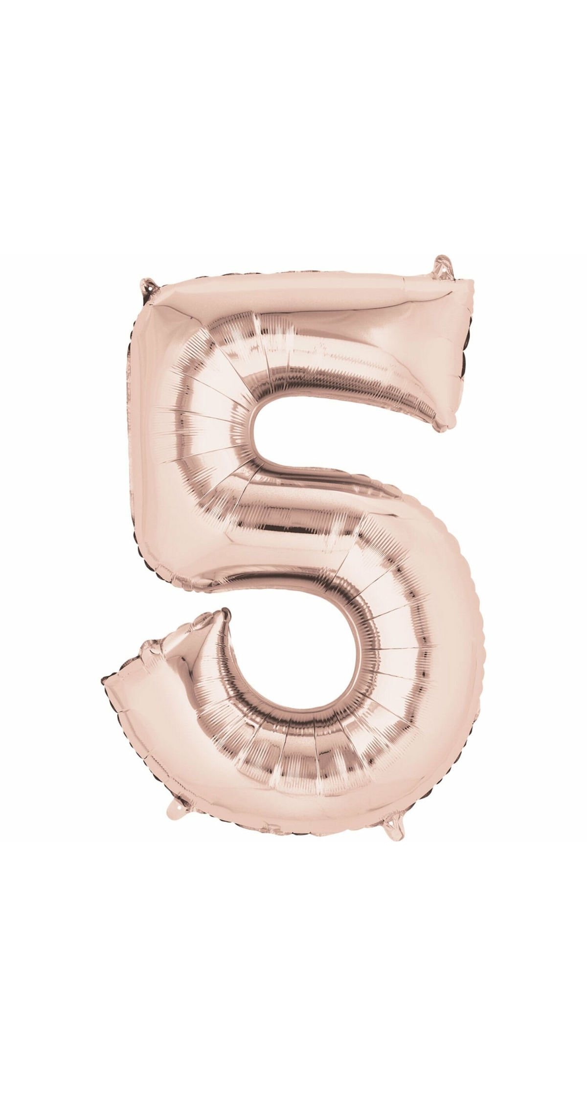 Rose Gold Number " 5 " Foil Balloon 34''