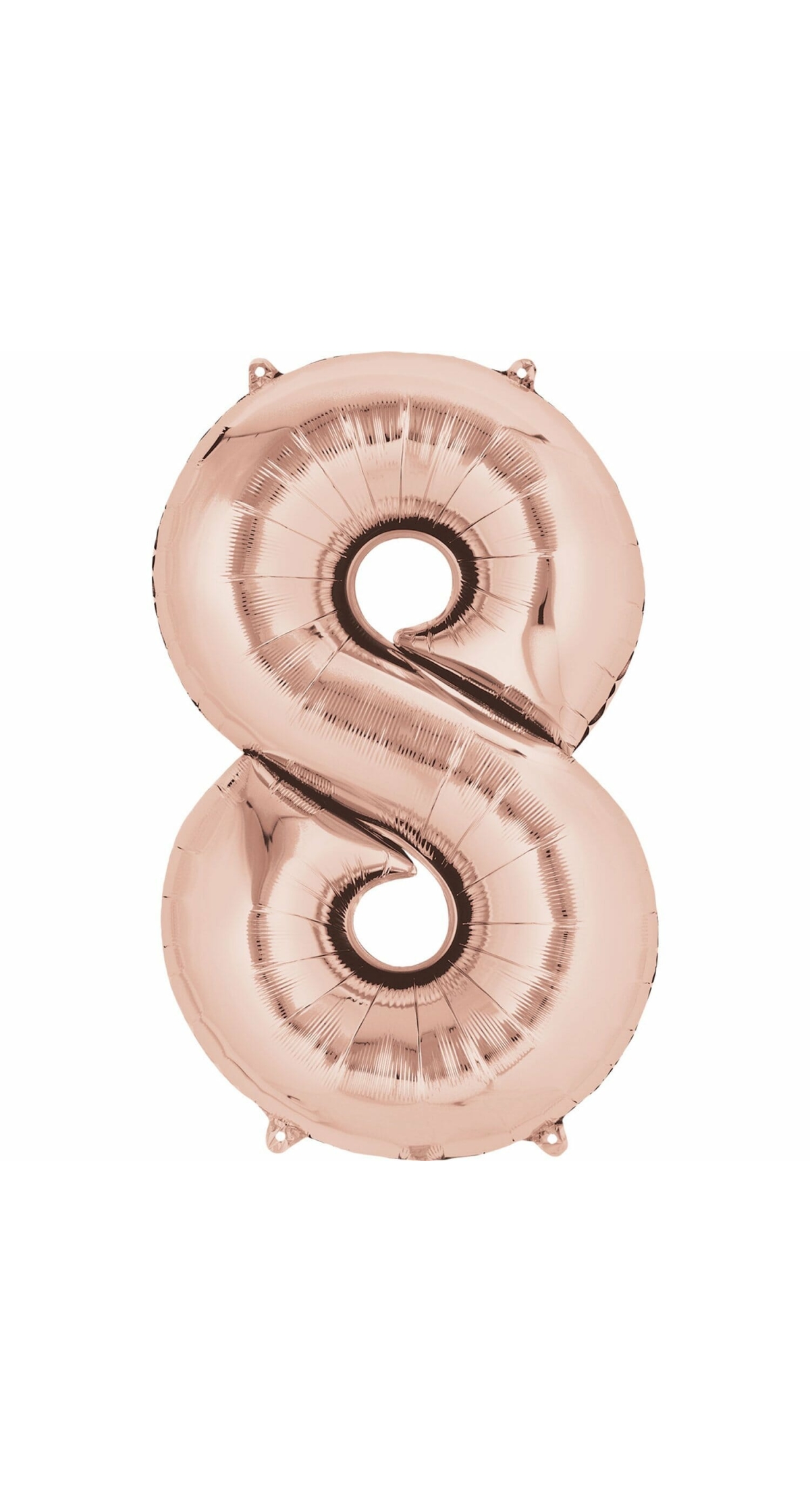 Rose Gold Number " 8 " Foil Balloon 34''