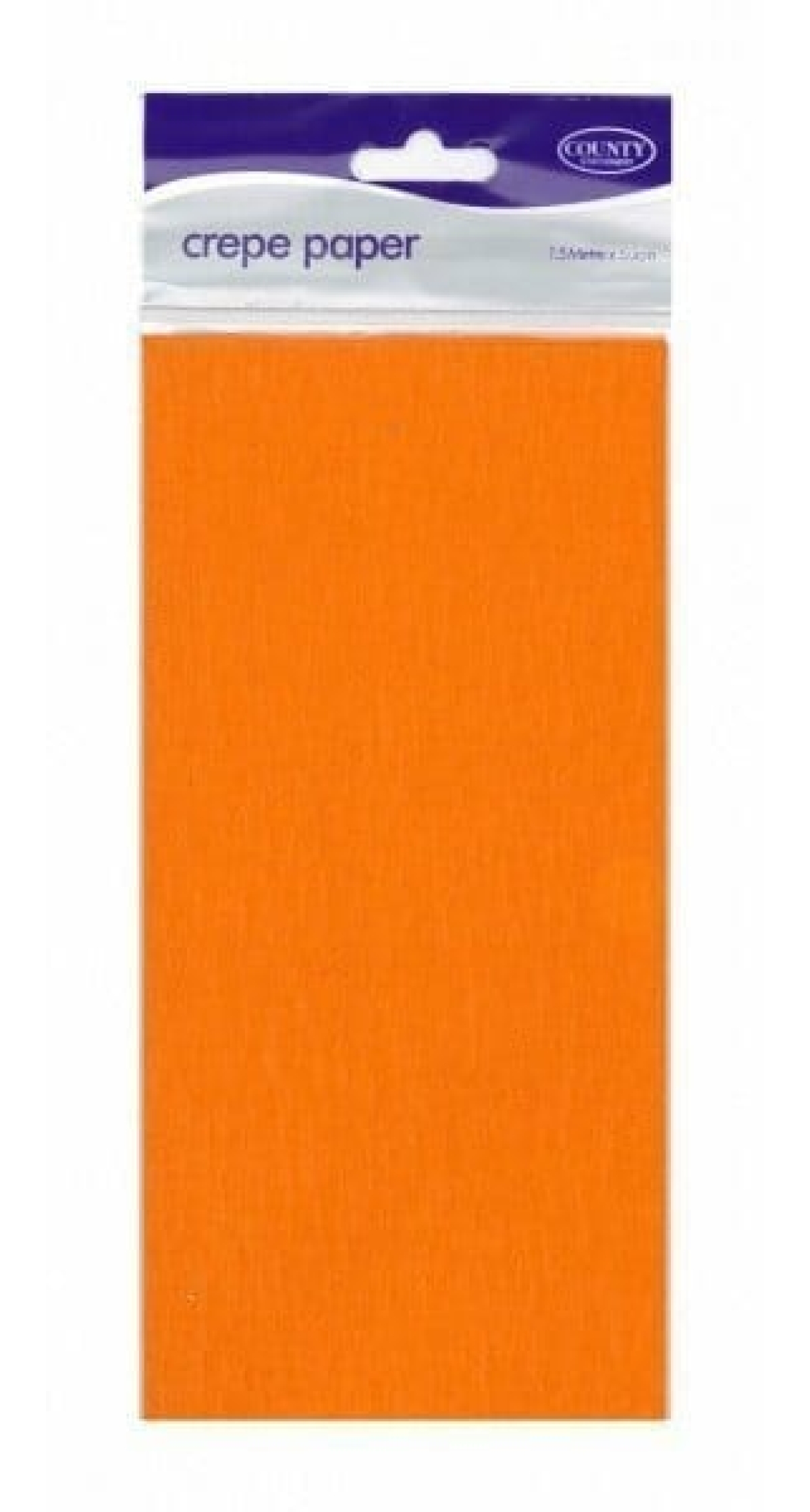 Crepe Paper Orange - 150cm x 50cm