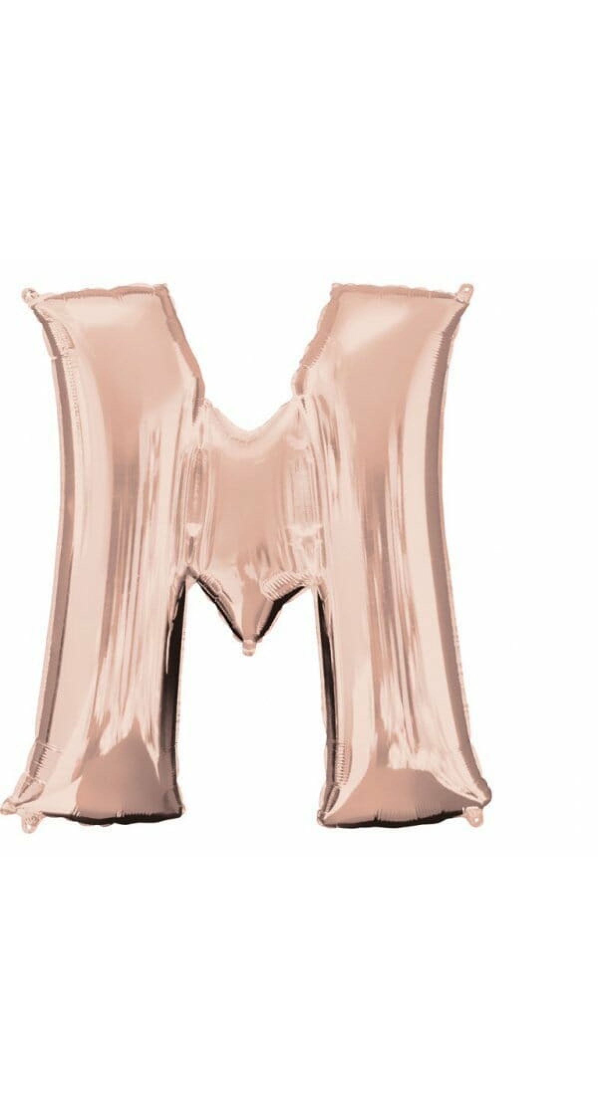 Rose Gold Letter " M " Foil Balloon 34''