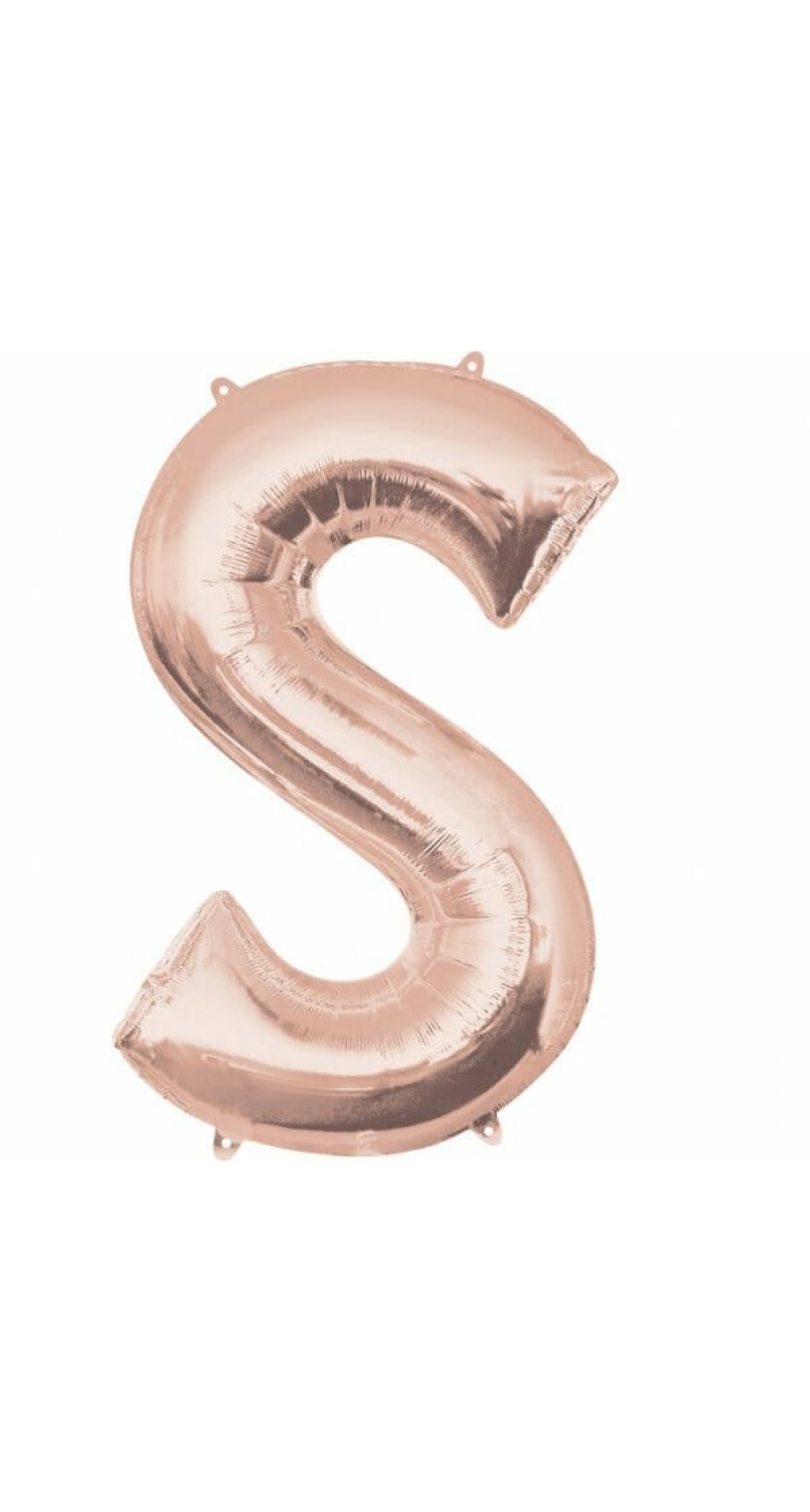 Rose Gold Letter " S " Foil Balloon 34''