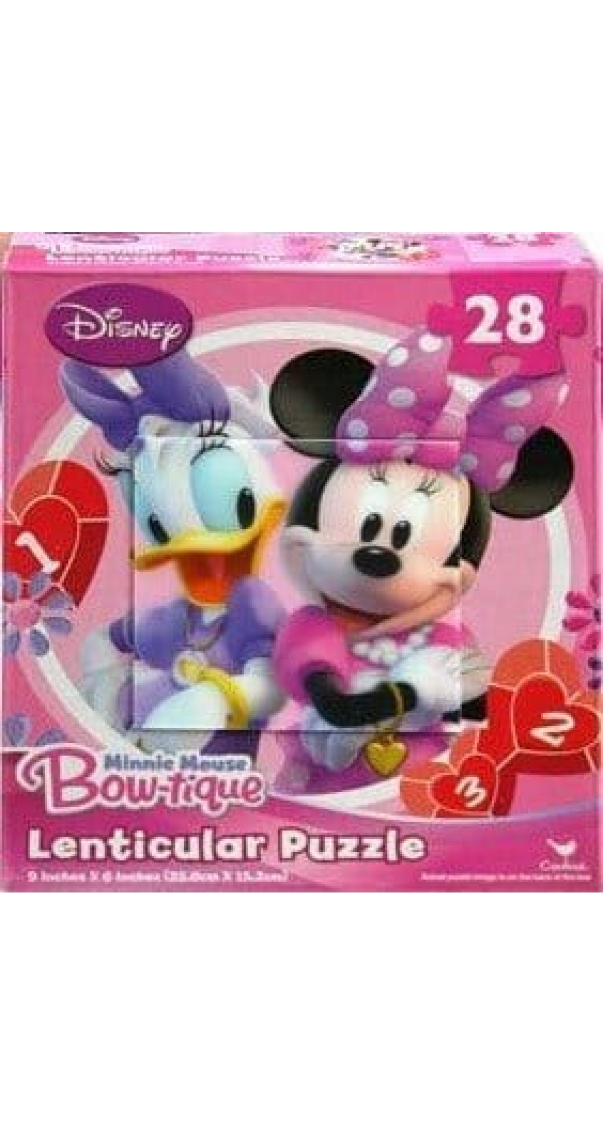 Minnie Mouse Bow-Tique Daisy Duck Lenticular Puzzle 22.8cm x 15.2cm  - 28pc