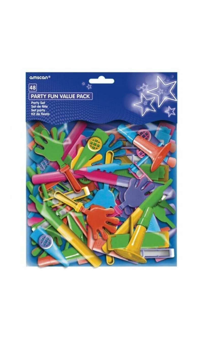 Pinata & Party Favours Set Noisemaker - 48pk