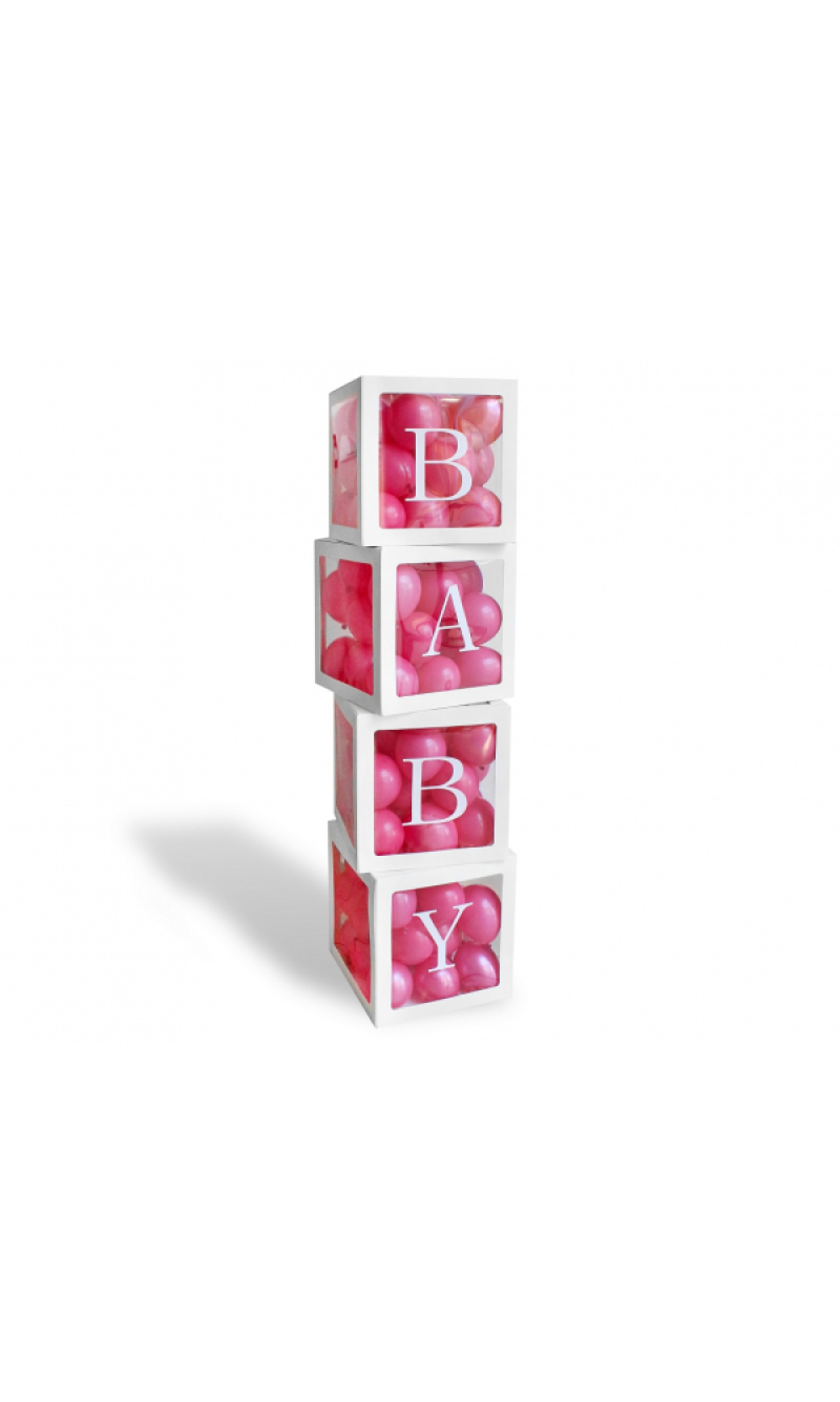 Balloon Deco Boxes (Baby) - 4 pcs