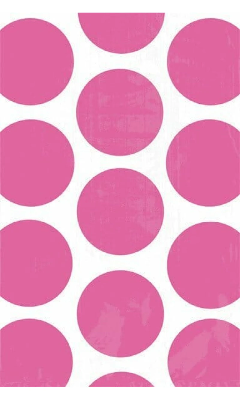 Bright Pink Candy Buffet Polka Dots Treat Bags 17.5cm x 10.9cm – 10pk