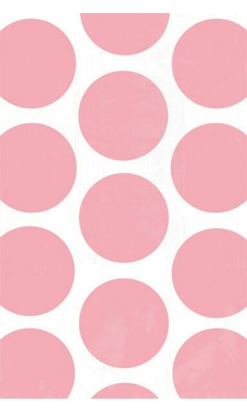 Light Pink Candy Buffet Polka Dots Treat Bags 17.5cm x 10.9cm - 10pk