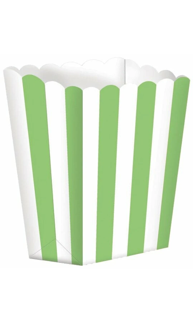 Kiwi Candy Buffet Popcorn Boxes 6.3 x 13.4 x 3.8cm - 5pk