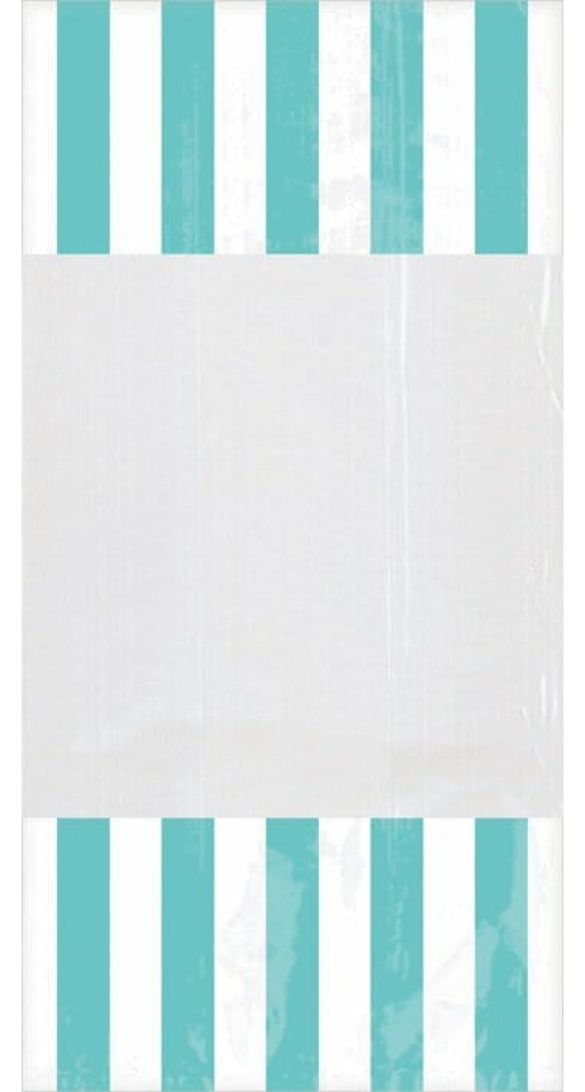 Robin Egg Blue Candy Buffet Striped Party Bags 27.3cm x 8.3cm – 10pk