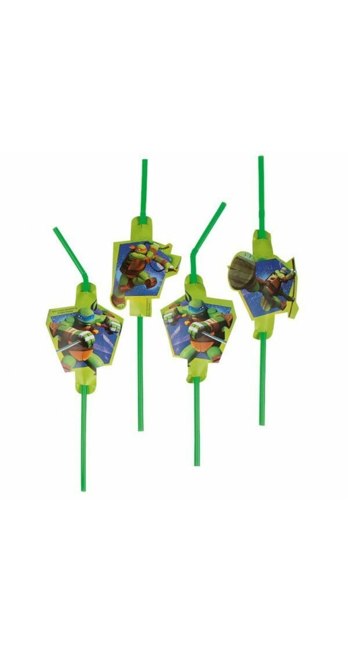 Ninja Turtles Drinking Straws - 8pk